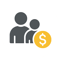 子供へのお金の教育のアイコン